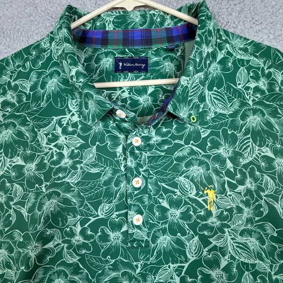 William Murray Lot of Three Golf Polo Mens XX-Large Green Floral Shirt Button Up - Picture 6 of 16